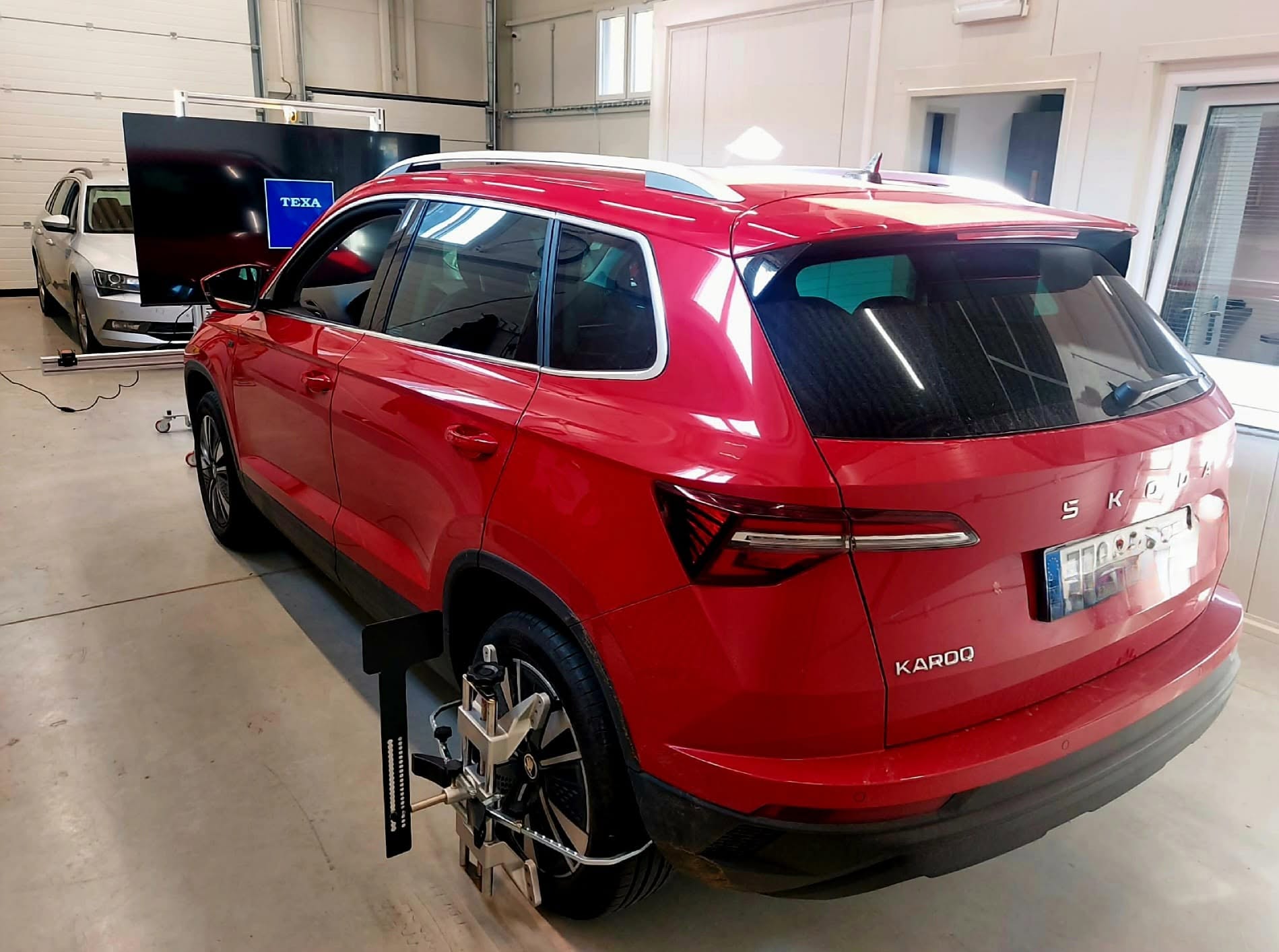 Kalibrace ADAS technologií TEXA na Škoda Karoq