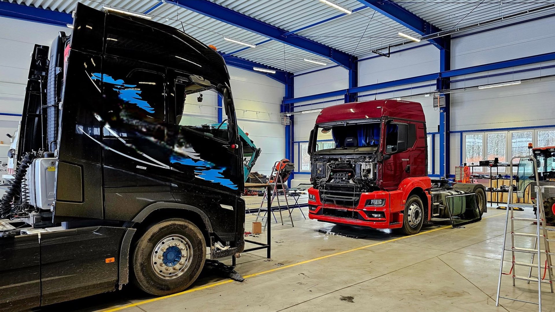 Servis nákladních tahačů Volvo a MAN